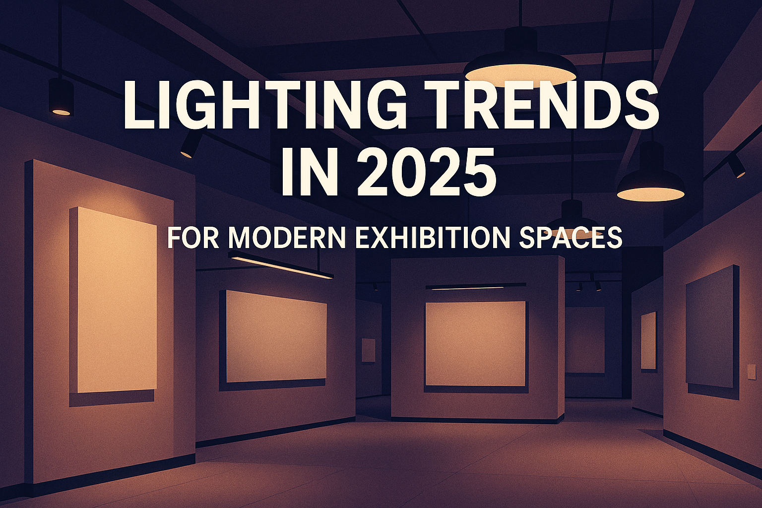 Lighting Trends in 2025 for Modern Exhibition Spaces
