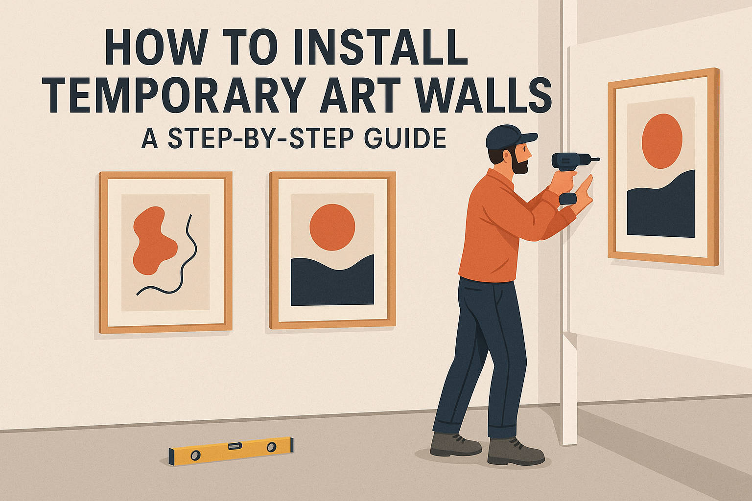 how to install temporary walls