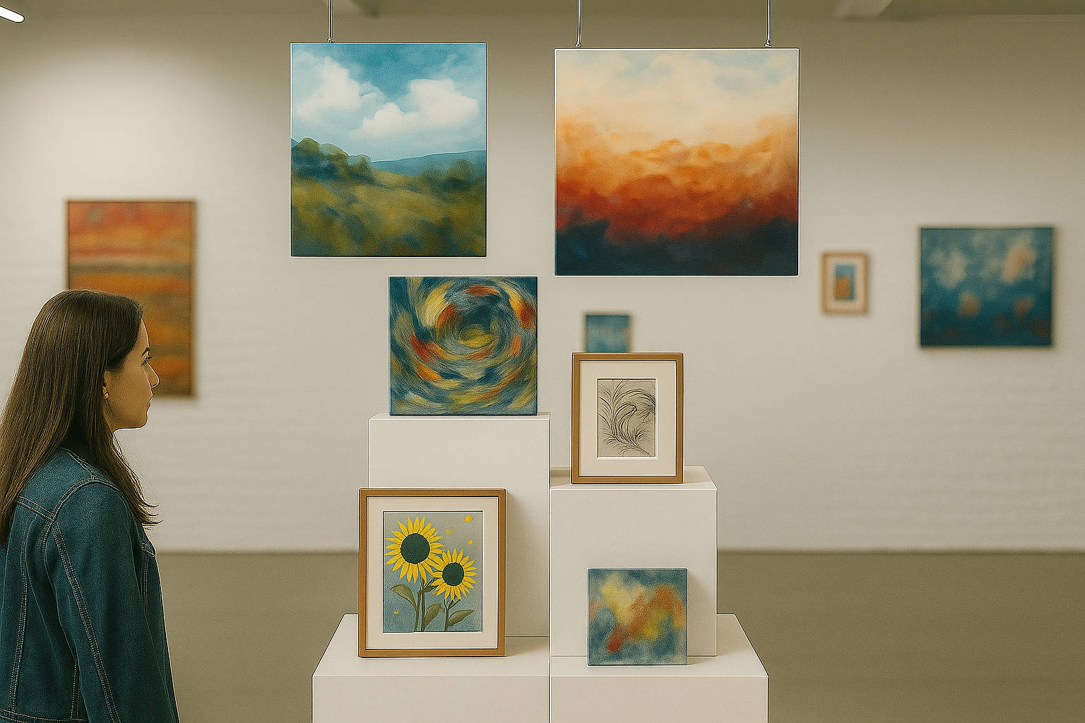 multi level art display