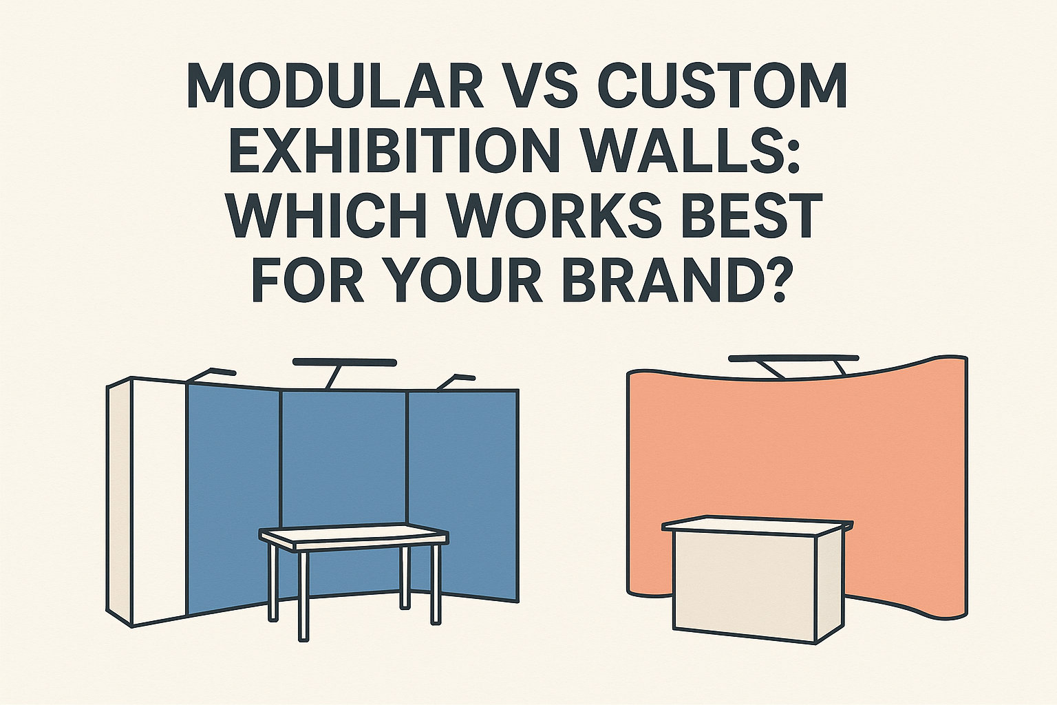 Modular vs Custom Exhibition Walls: Which Works Best for Your Brand?