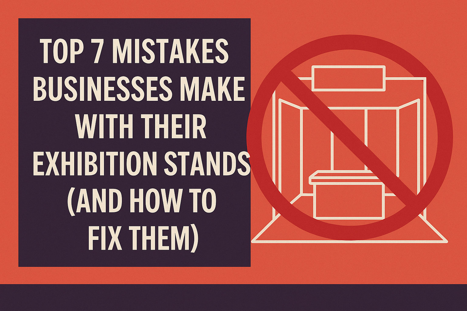 Top 7 Mistakes Businesses Make with Their Exhibition Stands (and How to Fix Them)