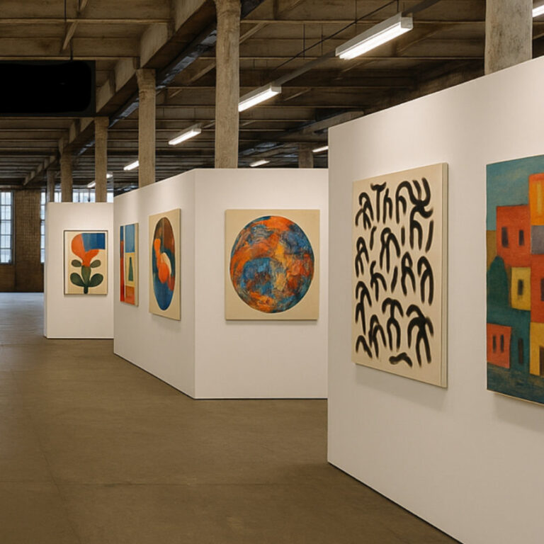 Temporary gallery walls for hire