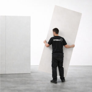 temporary white walls for art exhibitions