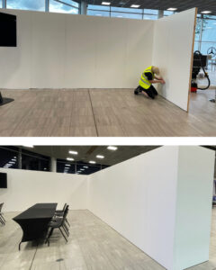 Conference temporary wall hire